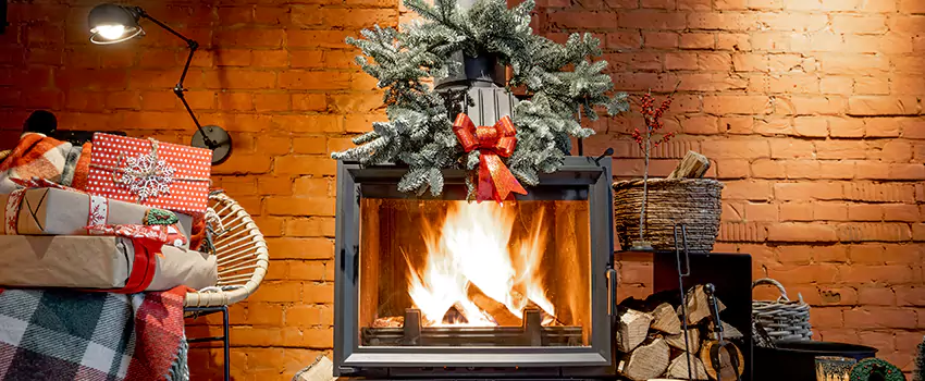 Travis Industries Linear Gas Fireplace Installation in Chickasha, Oklahoma