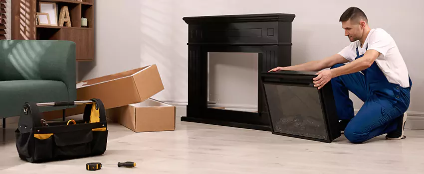 Old Rusted Metal Fireplace Repair And Replacement in Chickasha, OK